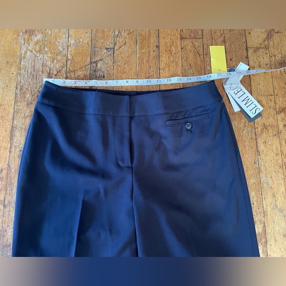 NWT Atelier navy trouser pants pleated cropped size 10 professional academia - Picture 6 of 8